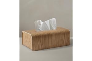 Kazai.® Boîte à mouchoirs 'Toke' | Placage en Bois véritable certifié FSC® | Distributeur Durable au Design scandinave | Chêne