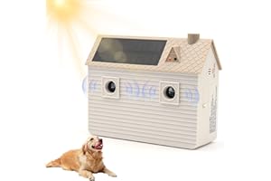 CUSTOM CATCH Anti Barking Device for Dogs, Ultrasonic Dog Barking Deterrent Devices, 3 Modes Automatic Stop Dog Barking, Solar&USB Charge Dog Bark Stopper Control Device for Small Large Medium Dogs Indoor Outdoor