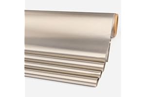 KSQP Tissu Faraday, Tissu de Blindage, Protection du Signal, Tissu Nickel Conducteur Faraday Cage Faraday RF Brouilleur d'onde Faraday Bag Smartphone Pochette,silver-2m