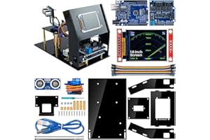 LAFVIN Simulation Ultrasonic Radar Sensor Module DIY Kit 180-Degree Scanning Detector Compatible with Arduino IDE