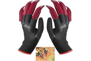 IME Gartenhandschuhe mit Krallen Wasserdichte Garten Genie Handschuhe zum Graben von Pflanz Farmen, Grabhandschuhe mit 8 Krallen Gartenarbeit