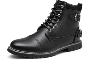 Bruno Marc Botas Moto Hombre Botines Hombre Militares Botas de Combate Tacticas con Forro Calido