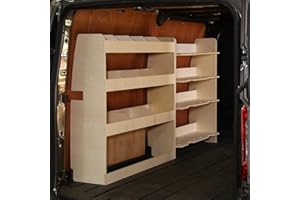Vanify Estanterías para Furgonetas - Se Ajusta a Ford Transit Custom L1 2012+ Festool y estantería Trasera