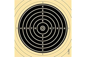 WAFFENPFLEGEWELT Zielscheiben Schießscheiben Kleinkaliber KK Spezialkarton Nummeriert 13,5 x 13,5 cm Made in Germany