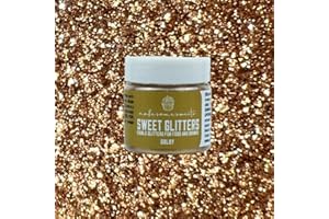 MakeSomeSweets Sweet Glitters - Glitter Commestibili per Bevande, Vegani, Senza Glutine, Senza Olio di Palma, Scelta Colorata, 10g