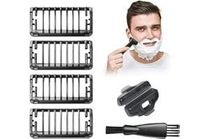LUYUTTN Trimming Attachments Set, Trimming Attachments, 1/2/3/5 mm Comb Attachments, Skin Protection & Body Comb, Trimming Attachments, Compatible with QP-25XX QP-26XX QP-65XX QP-66XX, Includes Cleaning Brush