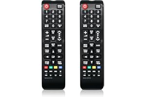 2 stycken ersättningar för Samsung fjärrkontroll, universell fjärrkontroll, kompatibel med alla original Samsung-TV-apparater