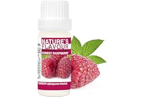 ‎ALPHAPOWER FOOD Flavour Drops Zuckerfrei Wald - HIMBEERE, 100% natürliches liquid Lebensmittel Aroma I Backaroma, Quark und Shake - Geschmack zum Tropfen, füssig Flavdrops