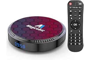 MAGCUBIC Android TV Box 12 4GB 64GB Android Box avec WiFi 6 2.4G 5.8G H618 chipset USB 2.0 Ultra HD 4K 6K HDR10 H.265 BT5.0