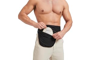 DERAYMI Ostomy Belt for Ostomy Bag Men and Women, Colostomy Bags Supplies Adjustable Ostomy Support Belt, Black, Suitable for Sports, Swimming and Outdoor Activities(XXL)