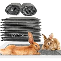 PINVNBY 40 Pcs Rabbit Pee Pads – Super Absorbent Odor-Control Cage Liners For Small Pets - View #6