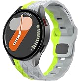 Rongep Sportif Football Pattern Loop 20mm Kordon Samsung ile Uyumlu Galaxy Watch 7/6/5/4 Serisi i&ccedil;in Galaxy Watch 7 Kordon (4