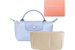GEAANEN Organizer per borse per Longchamp, piccola borsa per il trasporto, organizer per borsa, contenitore e finitura, tasca interna, tasca interna, organizer per borse, mini dimensioni, viene fornito con