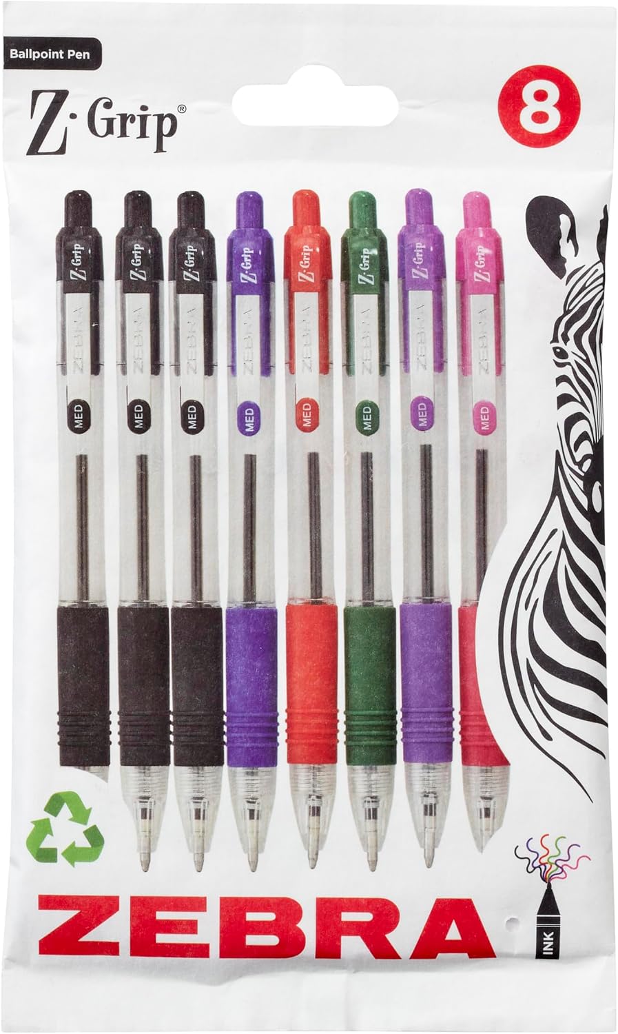 Prise en Main & Utilisation au Quotidien : Zebra Pen Z-Grip 8pk Assorted