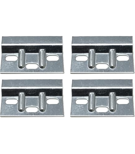 8 Stück Hängerplatten Für Küchenschränke, 63x38x1,6 Mm – Robuste Stahlhalterungen Für Diskrete Wandmontage