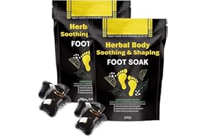 ERISAMO Herbal Detox&shaping Cleansing Foot Soak Beads, Slimwe Body Detox Foot Soak, Herbal Foot Cleansing Soak Beads, for Foot Care (2 Box)