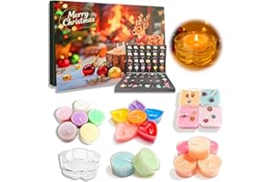 AIDEHUAKEJI Adventskalender 2025 Frauen, Duftkerzen Adventskalender Kerzen 2025, Weihnachtskalender 2025 für Frauen, 24 Tage Countdown Teelichter Geschenke für Damen Mama Schwester Freundin