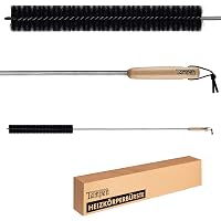 Brosse Longue Flexible Pour Nettoyer Les Radiateurs - 78 Cm Avec Manche En Bois - Idéale Pour Radiateurs, Sèche-linge Et Endroits Difficiles D'accès