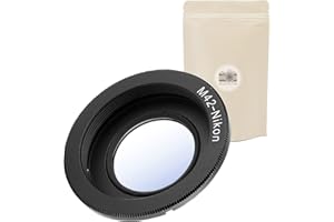 ADAPTOUT M42 AI ∞ Anillo de adaptación Compatible Objetivo M42 A Caso Nikon AI F AI-F Puso Infinity con Adaptador de Lentes 100% de adaptación de Anillo metálico - Marca Francesa Adaptable