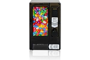 YOBRO Candy Dispenser, Cute Vending Machine for Desktop, Manual Candy Machine, Dispense Mini Candies, Birthday for Girls, Gift for Friends Girlfriends (Black)