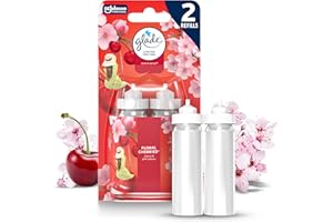 Glade Sense & Spray Air Freshener Refill, Motion Activated Automatic Room Spray and Odour Eliminator for Home, Floral Cherries, Duo Pack (2 x 18ml), Packaging May Vary