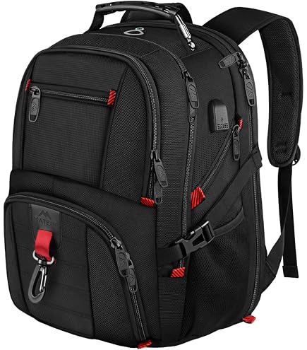 Zaino MATEIN Extra Large 55L Per Viaggio E Laptop 18.4 Pollici, Uomo, Impermeabile, Nero