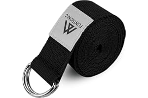 Flintronic Pasek do Jogi i Pilatesu - Bardzo Długi, Regulowany, Elastyczny Pasek Sportowy i Fitness do Tańca