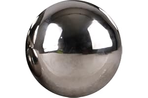 Mojawo Stainless Steel Decorative Ball Swimming Ball Pond Ball Diameter 28 cm Stainless Steel Ball Shiny