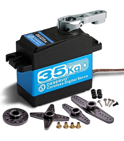 Servo-moteur ANNIMOS 150 Kg - Pour Modélisme RC, Robotique - Couple élevé, étanche IP67, Engrenages Acier - 0.19s/60°, 12.6V
