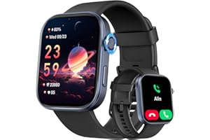 TENSKY Orologio Smartwatch Uomo Donna 1,99" HD AMOLED Watch con Chiamate Bluetooth e Voce AI, 115+ Sports con Contapassi Monitor del Sonno SpO2 e della Frequenza Cardiaca Impermeabile 3ATM per Android e iOS