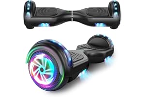 SISIGAD Hoverboard 6.5" Overboard Schwebeboard mit LED/Bluetooth,Skateboard Hoverboard, Geschenk für Kinder