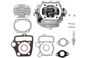 WOOSTAR 47mm Complete Cylinder Head 65mm Valves with A7TC Spark Plug Replacement for CRF70 TRX70 XR70 Dirt Pit Bike ATV 4 Wheeler Quad 70cc Engine