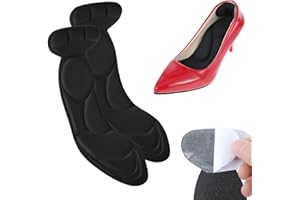 HJZHII Plantillas para zapatos de mujer, plantillas para zapatos demasiado grandes, zapatos de tacón alto, plantillas autoadhesivas para mujer, plantillas para protección del talón, almohadillas para