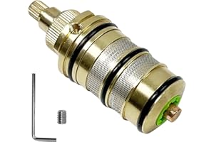 TONGBOKE All-Copper Thermostatic Valve Core Filter Element for Bathtub Faucet Shower, Hot and Cold Solar Household Product