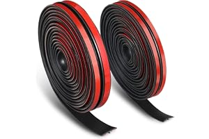 26 Ft Car Windshield Weather Stripping, 14mm+19mm As a Set | T Shape Adhesive Rubber Seal Strip, Auto Sunroof Sealing Gasket, Front Rear Windshield Trim Leak Sound Proofing Weatherstrip