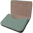 sundee Business Name Card Holder Luxury PU Leather,Business Name Card Holder Wallet Credit Card ID Case/Holder for Men & Women - Keep Your Business Cards Clean (Twill Green)