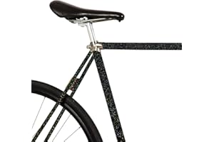 MOOXIBIKE FG023 Galaxy black Glitzer Fahrradfolie glänzend für Rennrad, MTB, Trekkingrad, Fixie, Hollandrad, Citybike, Scoote
