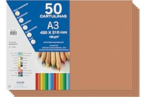 DOHE - Cartoncino 50 fogli A3 - Marrone
