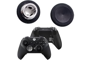 Deal4GO -Daumenstick-Set für Xbox One Elite 2 Controller, kurz, konkav, magnetisch, analog, Schwarz (nicht für Elite V1)