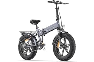 ENGWE EP-2 Pro - Bicicleta eléctrica Plegable y Bicicleta | 20 × 4,0 Pulgadas Fat Tire | 48 V13 AH Baterías Carga máxima 120 KM | 7 velocidades | Doble suspensión | para Cada Terreno Hombre