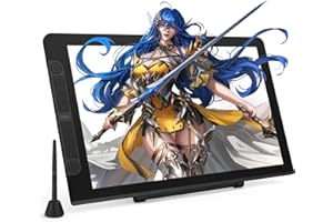VEIKK Studio VK2200 Pro Graphics Drawing Tablet with Screen, 21.5 Inch IPS Monitor 8192 Level Battery-free Stylus with 2 Customized Quick Dials 8 Express Keys and Adjustable Stand