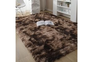 BOLUXIU Alfombra De Pelo Largo para Sala De Estar - Alfombras Peludas y Esponjosas Modernas para Sala De Estar, Comedor, Habitación De Niños, Dormitorio Talla