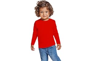KINKIES Camiseta de Manga Larga para Bebés - Prenda Unisex de Abrigo con Colores Vivos en algodón Suave, cálida y cómoda