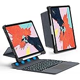 Fogy Ipad Air 11 M3 &Ccedil;ipli 2025 ile Uyumlu Mag Touchpad Blutooth Işıklı Standlı Klavyeli Kılıf