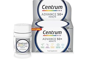 Centrum Advance 50+ Tablets Multivitamin & Mineral Supplements, with 24 essential nutrients, including vitamin D, C, Zinc, 30 ct