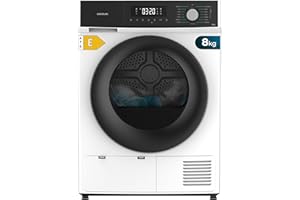 Cecotec Secadora de Ropa 8Kg Bomba de Calor Bolero Dresscode Dry 8330. Clase Equivalente A++, 15 Programas y Funciones como Secado Automático, Planchado Fácil, Tambor Giro Bidireccional, Blanco