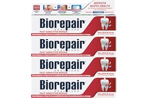Biorepair, Dentifricio Fast Sensitive Repair, Protezione Denti Sensibili, Dona Sollievo dal Dolore in 30 Secondi, Senza Fluoro e Parabeni, 60ml