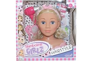 Pioupiou et Merveilles– Dimian– Tête à coiffer Molly avec Accessoires et sèche-Cheveux – Exprimer sa créativité et Ses Envies – Nombreux Accessoires pour Tester des Nouveaux Styles – 25 cm