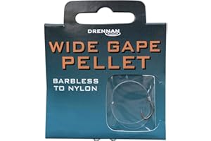 Drennan Wide Gape Pellet Hooks to Nylon Barbless