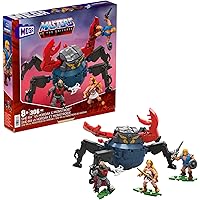 MEGA HFF27 - Mega Construx Masters of the Universe She-Ra vs Hordak & Monstroid Angriff Fahrzeug Baukasten, Bauspielzeug für